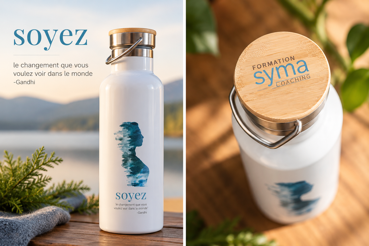 Gourde isotherme SYMA – Soyez le changement